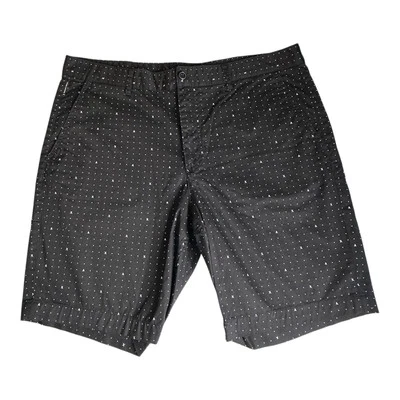 Armani Exchange A/X Shorts Men’s 40  9" Inseam Geometric Design White & Black - Image 1 of 4