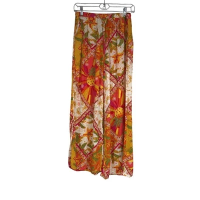 HAUTE HIPPEE - PANTALÓN MUJER PEQUEÑO MULTICOLOR CORDÓN CINTURA 100% RAYÓN PULL-ON Foto 1 de 4