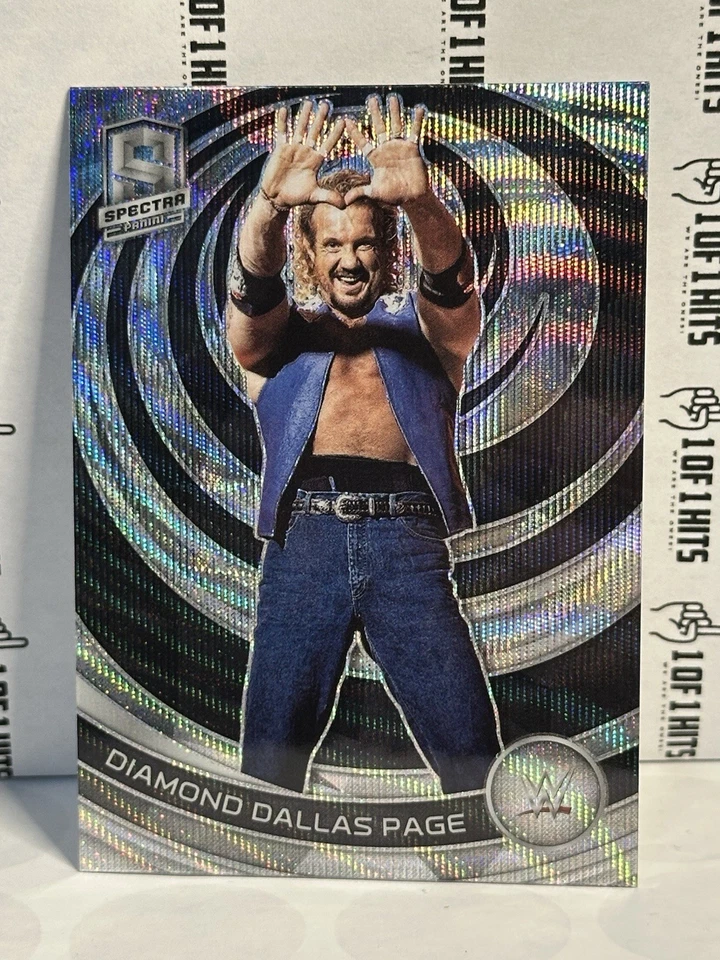WWE 2023 Panini Chronicles Spectra Diamond Dallas Page Silver Wave Prism #382 - Image 1 of 2