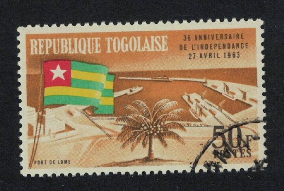 Togo 3rd Anniversary of Independence Flag 50f 1963 Canc Sc#451 SG#333 - Image 1 of 1