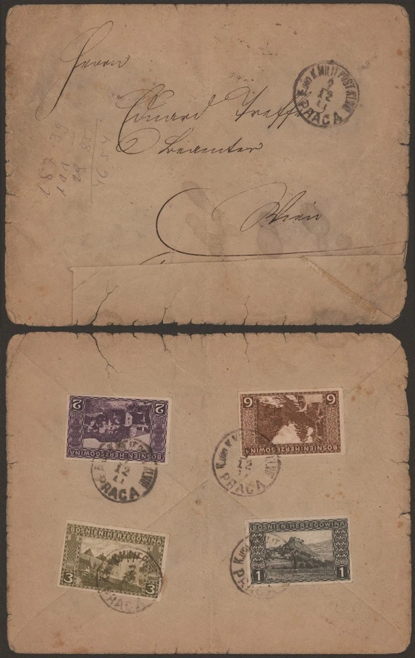 Bosnia 1911 - Cover Praca C211 - Image 1 of 1