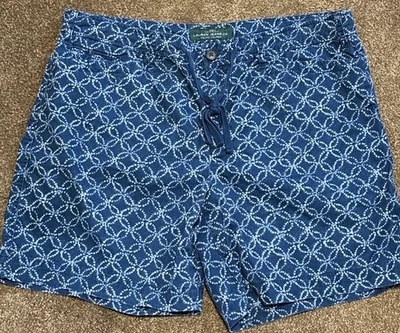 Lrl by Ralph Lauren denim shorts 12 women 100% cotton Soft Relax Blue White - Image 1 of 4