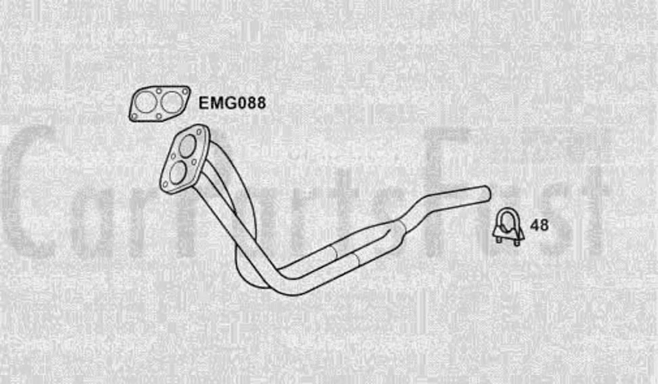 EXLL2003 Échappement Avant Tuyau lada Niva 1.6 Essence Atv / SUV 05/1979 À 07/ Foto 1 de 1