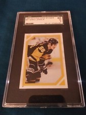 1985 O-PEE-CHEE MARIO LEMIEUX RC ROOKIE STICKER SGC 60 EX 5 Graded Hof