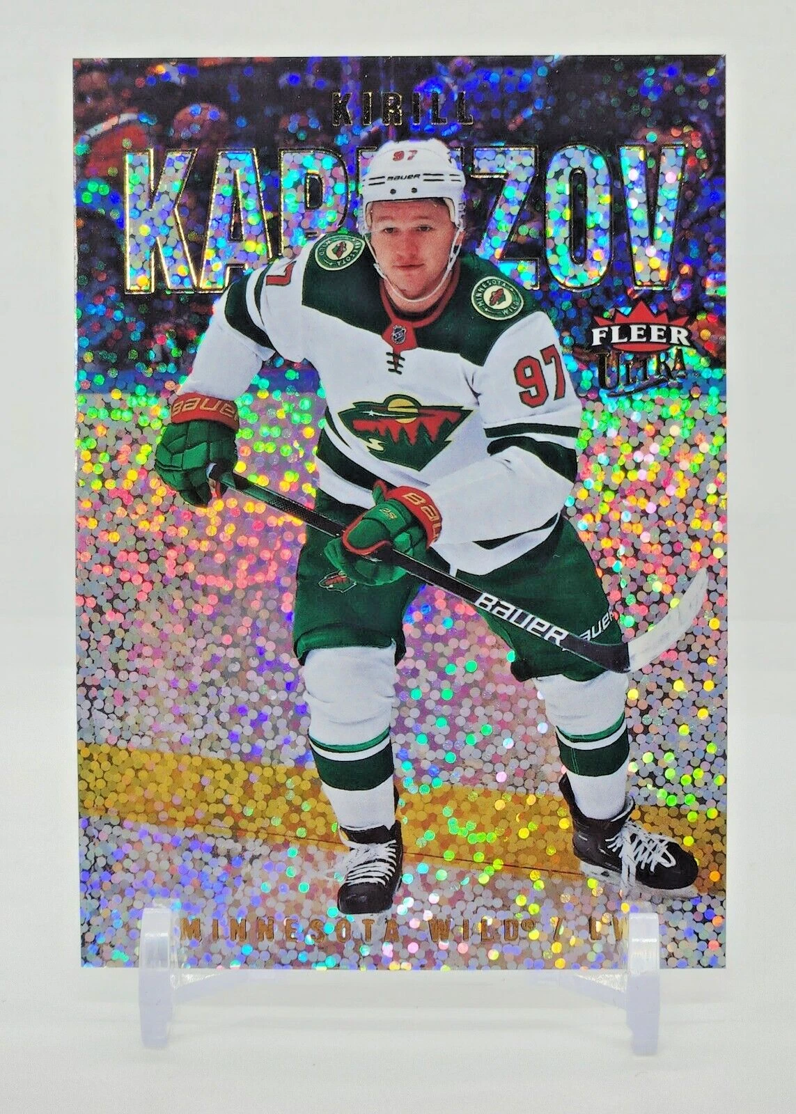 Kirill Kaprizov 2021-22 Fleer Ultra Rainbow Speckled Foil Parallel