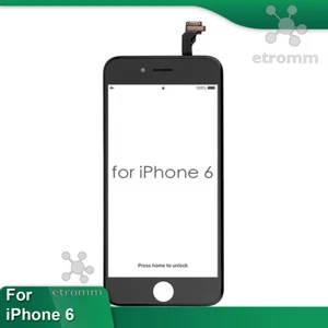 Black iPhone 6 LCD Display Touch Screen Digitizer Frame Replacement A1549 A1586 - Picture 1 of 6