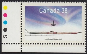 ABORIGINAL NATIVE BOATS, CANOE * Canada 1989 #1231 LL MNH STAMP w/COLOR ID - Bild 1 von 1