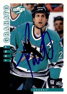 Tony Granato - Signed 1997-98 Pinnacle Score Card #77 - Image 1 of 2