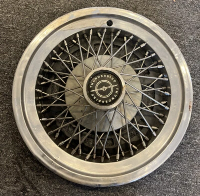 OEM Single 15" Wire Hub Cap Wheel Cover 1974-79 Ford Thunderbird - Изображение 1 из 2