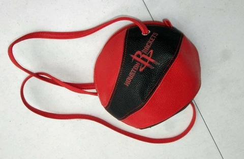 HOUSTON ROCKETS MINI BASKETBALL CROSS BODY PURSE BAG NEW Cover