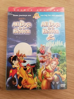 All Dogs Go To Heaven 1-2 Double Feature DVD Set Full Screen Burt Reynolds Sheen - Image 1 of 2