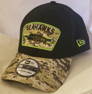 Neu mit Etikett New Era Seattle SEAHAWKS Salute to Service 39THIRTY Kappe Mütze NFL Football - Bild 1 von 4