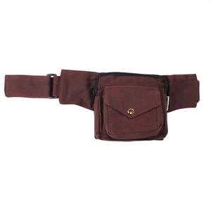 Gürteltasche Jim rot bordeaux Bauchtasche Hüfttasche Festival Goa Hippie Freizei - Picture 1 of 11