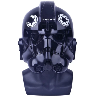 Star Wars TIE Victor 2 Fighter Pilot Helmet Halloween Full Head Masks Props PVC - Image 1 of 4