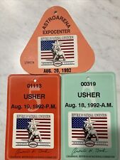 VTG Lot Of 4 1992 Republican National Convention, 2 Usher Passes 2 Access READ