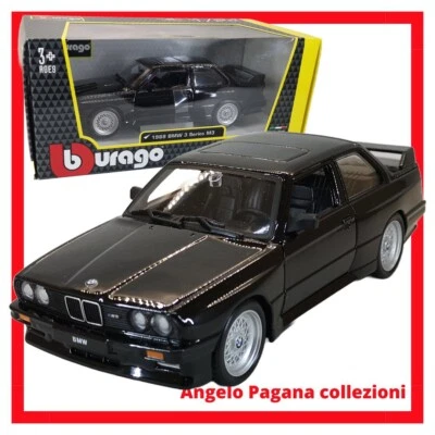 modellino auto 1/24 BMW M3 e30 serie 3 del 1988 modellini della BBurago die cast - Immagine 1 di 4