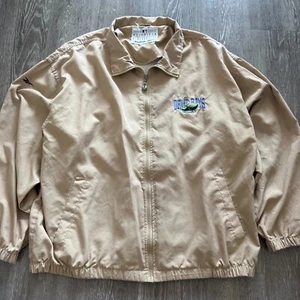 Vintage Devil Rays MLB REEBOK Men's Windbreaker Jacket Size XL Zip Beige - Picture 1 of 7
