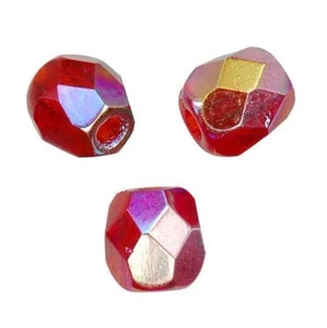 50 Perles Facettes cristal boheme 4mm - ROSE RUBY AB  - Imagen 1 de 1