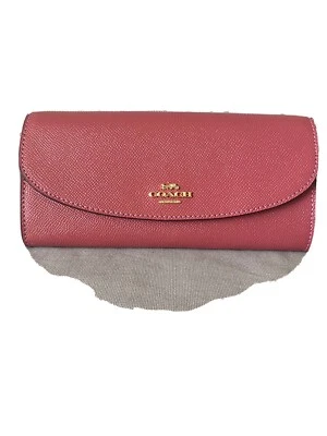 Coach F54009 IMLJV CRSGR Slim Envelope Wallet IM/Strawberry - Image 1 of 4
