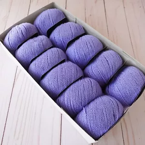 Karabella Supercashmere filato fine~lotto di 11 palline~100% cashmere~#82 lavanda - Foto 1 di 5