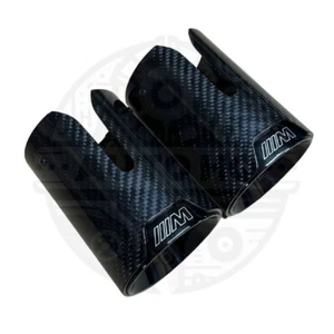 2 PUNTAS DE ESCAPE DE FIBRA DE CARBONO PARA BMW TWIN EXIT SERIE F 1 2 3 4 5 F10 F20 F30 F32 - Imagen 1 de 11