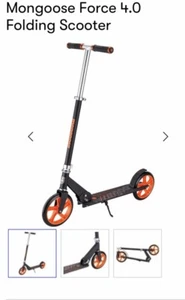 Mongoose Big Wheel Force 4.0 Folding Push Scooter Commuter Adjustable Height - Picture 1 of 17