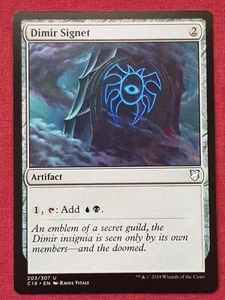Magic The Gathering COMMANDER 2018 C18 DIMIR SIGNET artifact card MTG - Picture 1 of 2