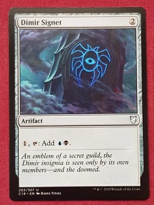 Magic The Gathering COMMANDER 2018 C18 DIMIR SIGNET artifact card MTG - Image 1 of 2