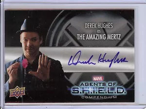 Tarjeta de autógrafo auténtica de Agents of Shield Derek Hughes #AA-DH - mazo superior - Imagen 1 de 2