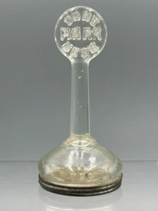 1920s DON'T PARK HERE Street SIGN Glass CANDY CONTAINER Antique A&E 196 - Picture 1 of 14