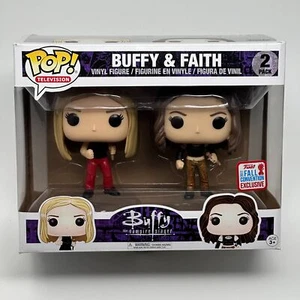 Funko Pop BUFFY & FAITH PAQUETE DE 2 2017 NYCC exclusivo Buffy the Vampire Slayer NUEVO - Imagen 1 de 7