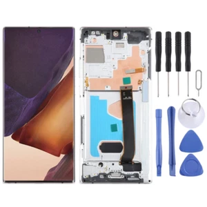 For Samsung Galaxy Note20 Ultra LCD Display Touch Screen Digitizer Silver Frame - Picture 1 of 6