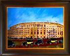 Yankee Stadium original jour d'ouverture 1923 peinture d'art originale 18x24