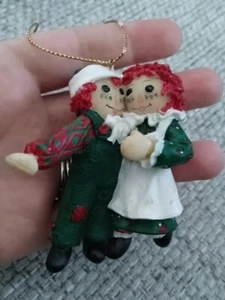 Raggedy Ann and Andy Ornament 1998 ripped tag - Picture 1 of 5