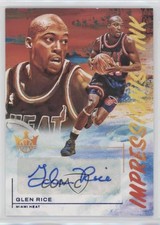 2021-22 Panini Court Kings Impressionist Ink Sapphire /25 Glen Rice #II-GRC Auto