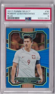 Panini Select 2017-18 No. 30 Robert Lewandowski Blue Prizm 269/299 PSA 9 - Bild 1 von 2