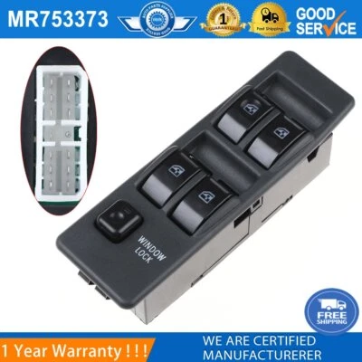 Interruptor de ventana eléctrica conductor delantero izquierdo MR753373 para Mitsubishi Montero 1990-2003 Foto 1 de 4