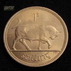 IRELAND, 1 SCILLING (1 SHILLING) 1964, BULL, UNCIRCULATED. - Picture 1 of 2