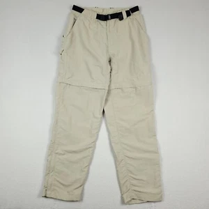 Pantalones convertibles The North Face para mujer medianos beige bolsillos de nailon cremallera tobillos - Imagen 1 de 19