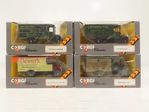 Corgi Thornycroft Renault Van 1:43 Scale Lot of 4 NIB 12143  - Picture 1 of 8