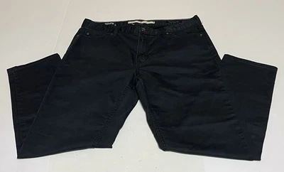 Pantalones de mezclilla de viaje Banana Republic para hombre negros calce deportivo etiqueta cónica 35x30 medidas 35x27 Foto 1 de 4