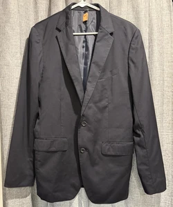 Bonobos Mens Sport Coat Blazer Two Button Black 97% Wool /Lycra SLIM FIT 40L - Picture 1 of 11