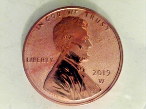 2019 W Lincoln Reverse Proof Penny. Read Description. - Picture 1 of 2