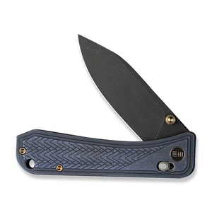 WE Knife Bougie Banter 24009-1 Blue Titanium CPM S45VN Steel Knife - Imagen 1 de 8