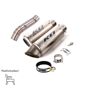 For Honda CB500X CB500F CBR500R 2013-2019 Motorcycle Exhaust Slip On Middle Pipe - Picture 1 of 8
