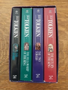 JRR Tolkien Box Set of 4 The Hobbit and Complete Lord Of The Rings Vintage 1982 - Picture 1 of 6