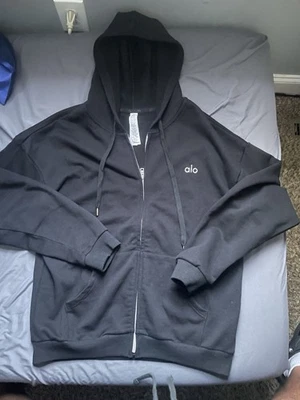 black alo zip up hoodie size md mens - Image 1 of 4
