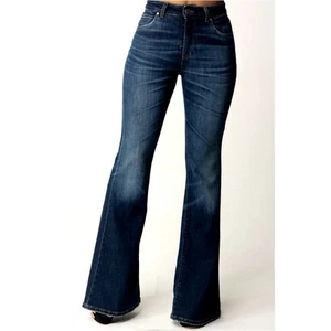 Pinko Khloè Femme Jeans Zampa Lavaggio Vintage Medio Scuro Größe 27 - Bild 1 von 13