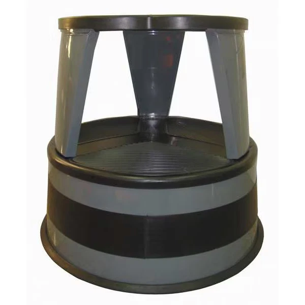 Round Office Stool, 2 Steps, 350 lb Load Capacity, 14 1/2 in Overall Height, - Image 1 of 2