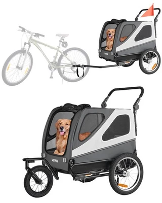 Remolque para bicicletas VEVOR para perros remolque para bicicletas y cochecito 100 libras resistente al agua Foto 1 de 4